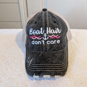 'Boat Hair Don't Care' Trucker Hat